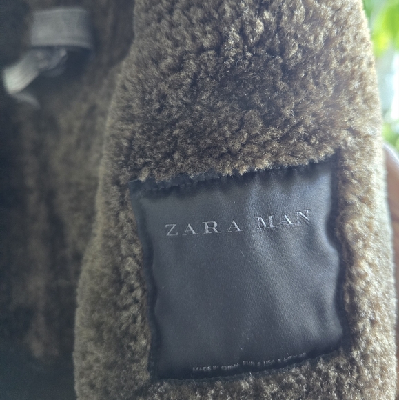 Zara Men's Suede Jacket - Brown - Picture 5 of 5